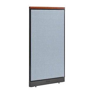 Deluxe Electric Office Partition Panel, 36 1/4"W X 65 1/2"H, Blue  Office Furniture Partitions 
