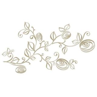 RoomMates 5 in. x 1 in. Stylized Roses Peel and Stick Wall Decals RMK2434SCS