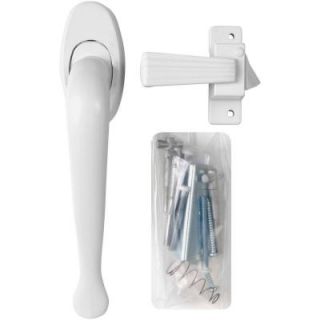 Wright Products Villa White Pull Handle Latch VIL333WH