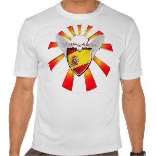 Spanish Skull Shield Defender Shirts