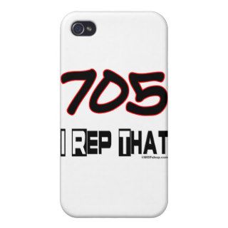 I Rep That 705 Area Code iPhone 4 Cases