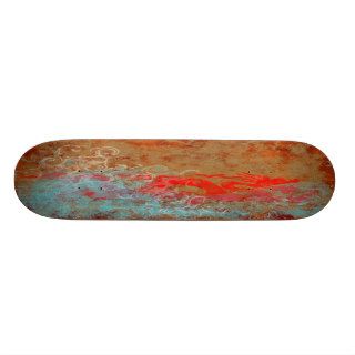 fire and water skateboard deck