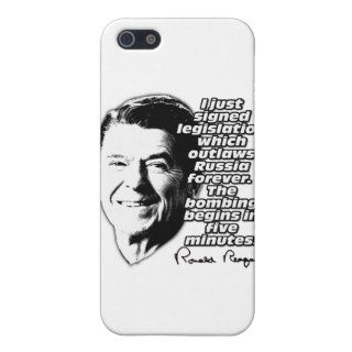 Reagan Quote Outlaw Russia Bombing In Five Minutes Case For iPhone 5