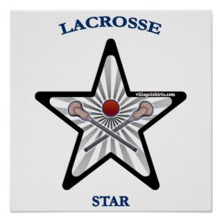 Lacrosse Star Poster