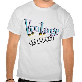 Vintage Hollywood Design For White Background T shirt