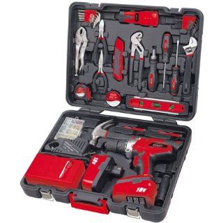 184 Pc. Household Tool Kit w/18V Cordless Drill 184 Pc. Household Tool Kit w/18V Cordless Drill Sports & Outdoors