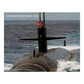 USS KEY WEST (SSN 722) POSTERS