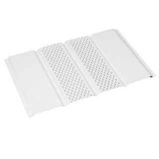 Amerimax Home Products 144 in. White Aluminum 4 Panel Center Vent Soffit 77117