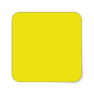 Canary Yellow Bright Fashion Color Trend 2014 Square Sticker