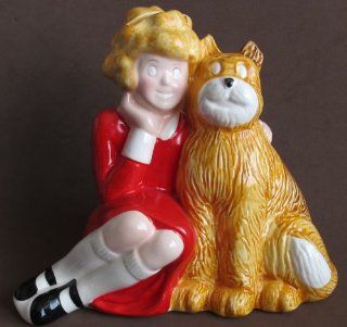 Applause LITTLE ORPHAN ANNIE & SANDY CERAMIC BANK Numbered T 53 & Dated (1982 KNICKERBOCKER, Columbia Pictures) Toys & Games