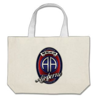 82nd Airborne Beer Label Canvas Bags