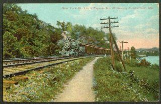 NPR NY St Louis Express Cumberland MD postcard 191? Entertainment Collectibles