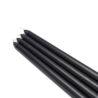 Zest Candle 12 in. Black Taper Candles (12 Set) CEZ 084