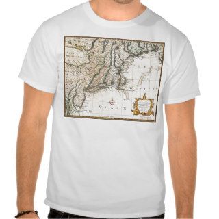 Nee England Ancient Map 1747 T Shirts