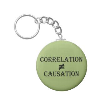 Correlation Does Not Equal Causation Key Chain