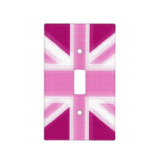 British Flag Pink Light Switch Plates