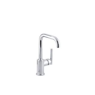 KOHLER Purist Single Hole 1 Handle Secondary Sink Faucet in Polished Chrome K 7509 CP