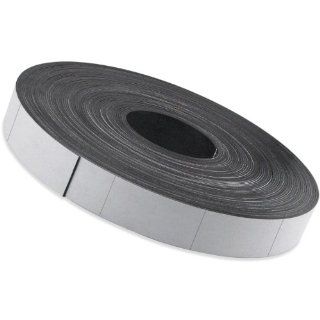 Flexible Magnet Strip with White Vinyl Coating, 1/32" Thick, 1" Height, 200 Feet, Scored Every 2", 1 Roll with 1, 194   1 x 2" pieces Industrial Flexible Magnets