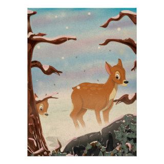 Cute Cartoon Deer Personalized Announcement