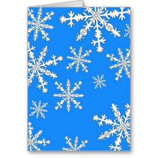 blue sky   let it snow card