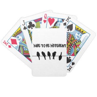 Birds on a wire – dare to be different bicycle playing cards