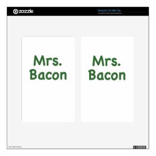 Mrs. Bacon Skin For Kindle Fire