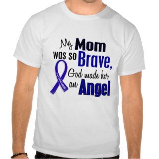 Colon Cancer ANGEL 1 Mom T Shirts