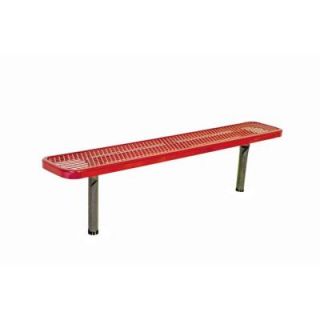 Ultra Play 6 ft. Diamond Red Commercial Park Bench without Back PBK942S V6R