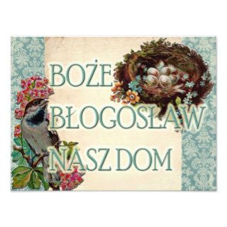 Polish Boże Błogosław Nasz Dom God Bless Our Home Photo Print