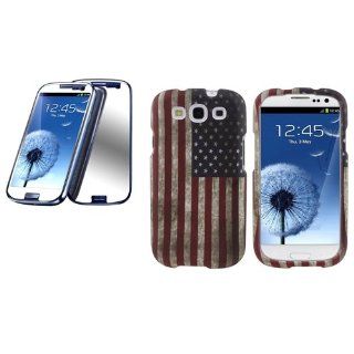 CommonByte USA Flag Case For SAMSUNG ATT Sprint T Mobile Verizon Galaxy S3 III+Mirror Guard Cell Phones & Accessories