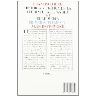 Historia y critica de la literatura espanola (Paginas de filologia) (Spanish Edition) 9788474234879 Books