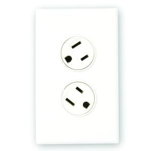 360 Electrical Rotating Duplex Outlet   White 36010 W