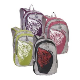 Women's Everest Stylish Pattern Backpack Lime/Grey Everest Fabric Backpacks