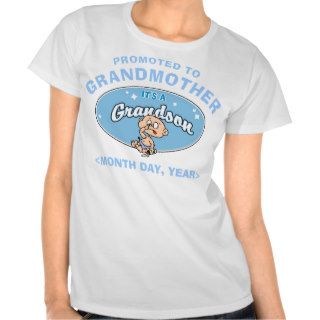 Funny New Grandson Personalize New Grandma T Shirt