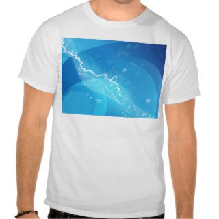 Electric blue hexagons background t shirts
