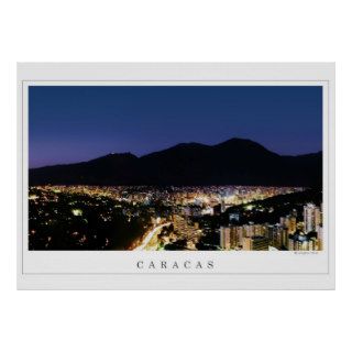 Caracas by night poster