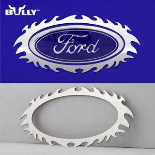 Bully SDX 226T Stainless Steel Flame Trim for Ford Oval Logo Automotive