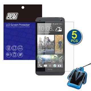 BIRUGEAR 5 Pack Crystal Clear Screen Protector for the new HTC One (AT&T, T Mobile, Sprint, Verizon) with *Screen Cleaner Strap* Cell Phones & Accessories