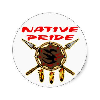 Native American Indian Native Pride Warrior Shield Sticker
