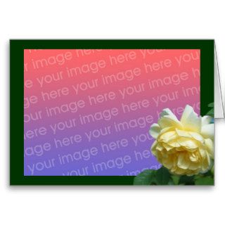 Yellow Rose Floral Photo Card