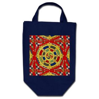 Mandala Hindu Buddhist Meditation Cosmic Diagram Bags