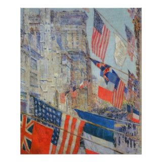 Allies Day, May 1917 Hassam, Vintage Impressionism Print
