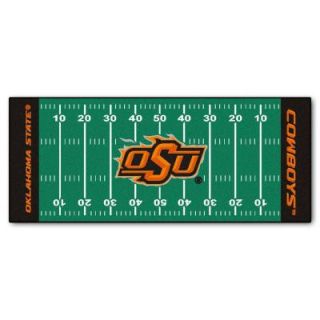 FANMATS Oklahoma State University 2 ft. 6 in. x 6 ft. Football Field Runner Rug 7557