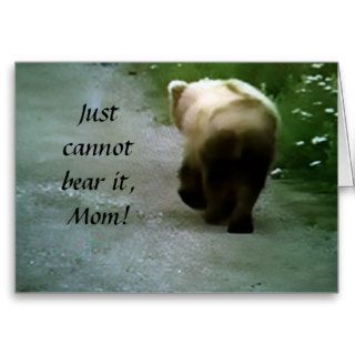 CANNOT BEAR TO MISS YOU ON MOTHER'S DAY GREETING CARDS