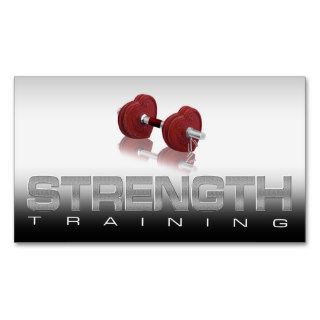 Strength Training Schedule Card Business Card