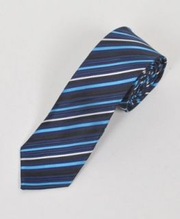 Men's Blue 2.5" Slim Microfiber Woven Slim Tie MPWS207BL at  Mens Clothing store