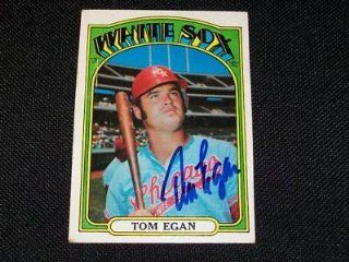 Tom Egan Auto Signed 1972 Topps Card #207 JSA Q Sports Collectibles