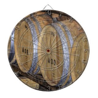Stored Wine Barrels. Dart Boards