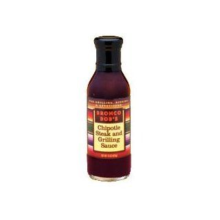 Bronco Bobs Chipotle Steak and Grilling Sauce, Case of 12 (15.75 oz. Bottles)  Barbecue Sauces  Grocery & Gourmet Food