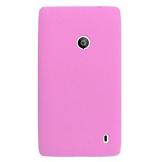 Silicone Skin Cover for Nokia Lumia 521, Pink Cell Phones & Accessories